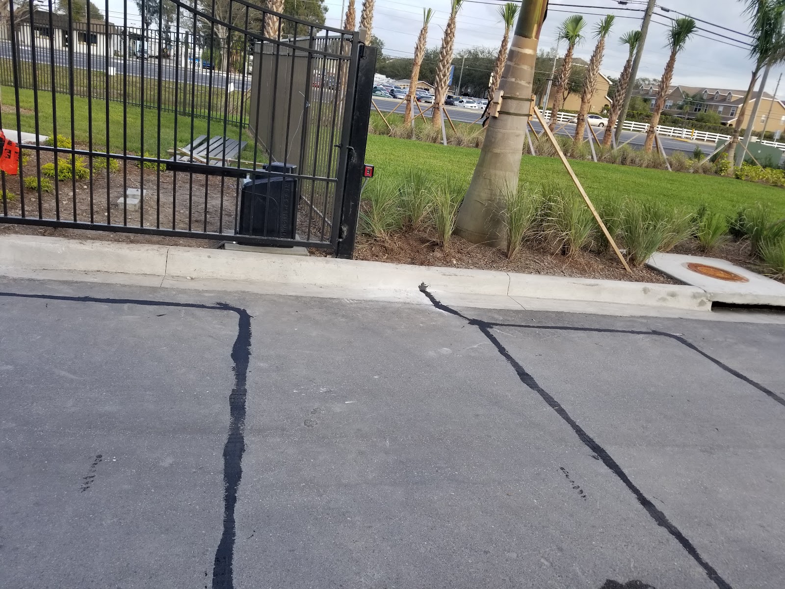 Aluminum Flat Top fence installation in Tampa, FL — Vilo Fence