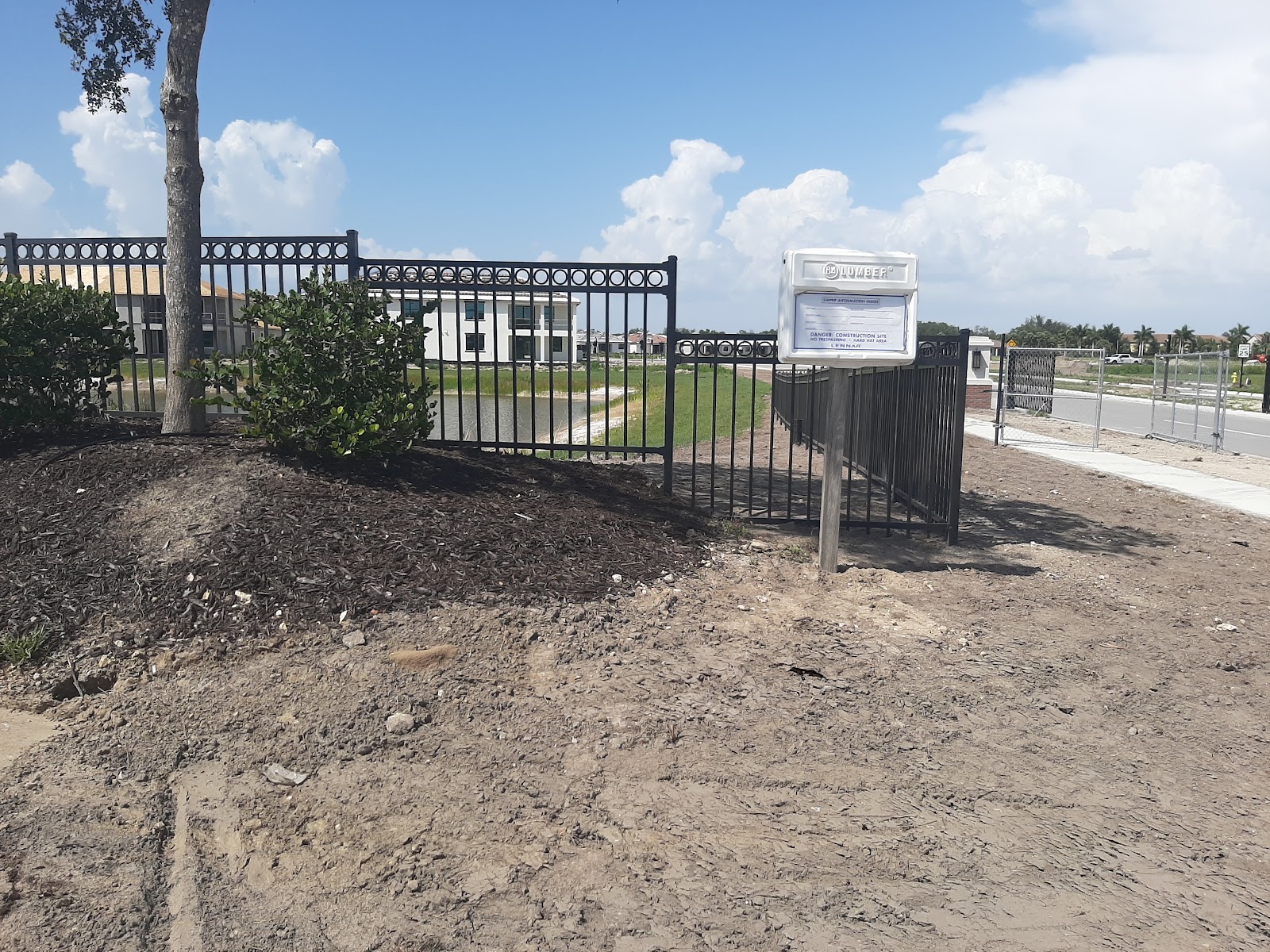 Aluminum Flat Top + Circles fence installation in Tampa, FL — Vilo Fence