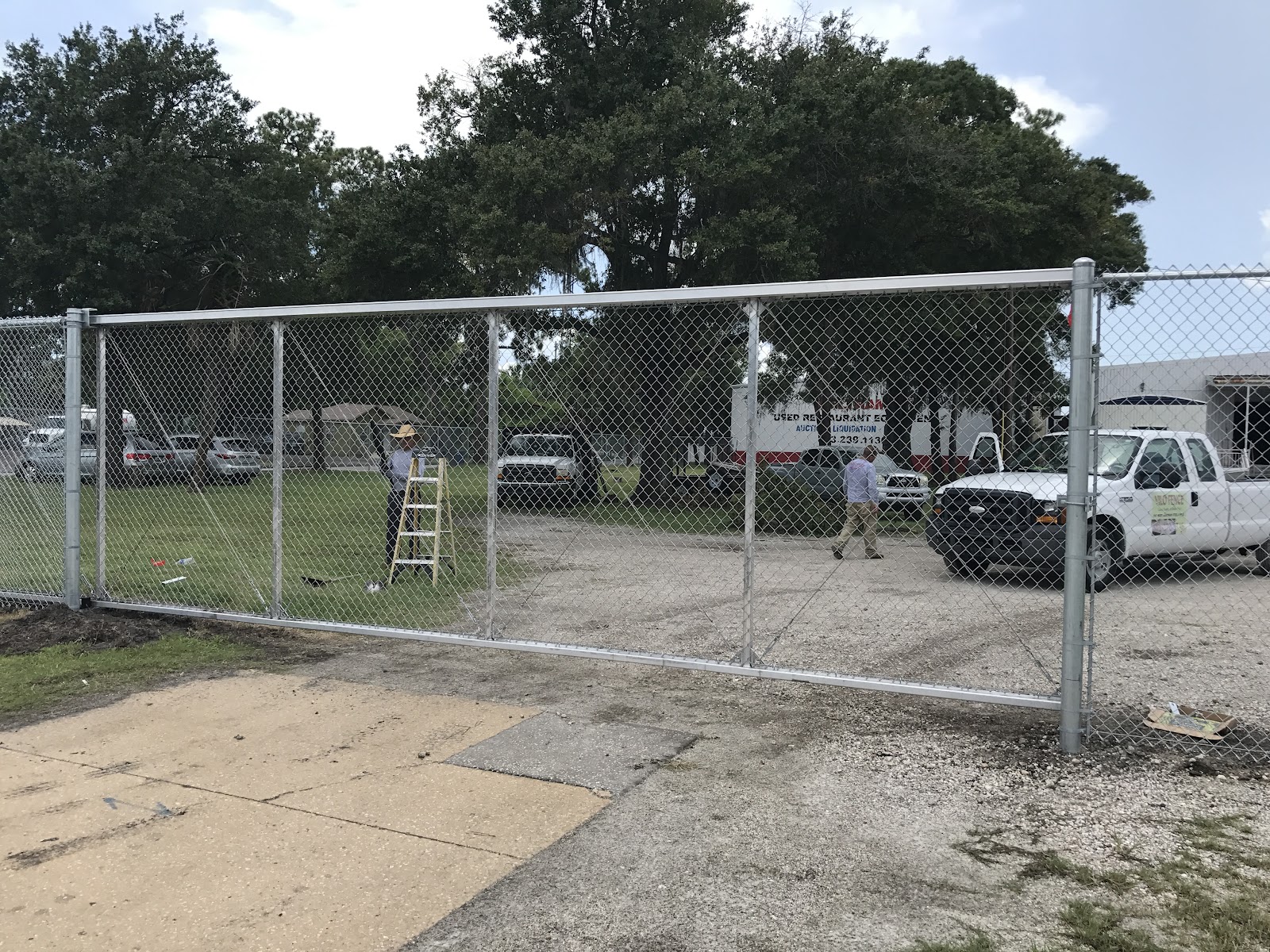 Chain-Link Plain fence installation in Tampa, FL — Vilo Fence