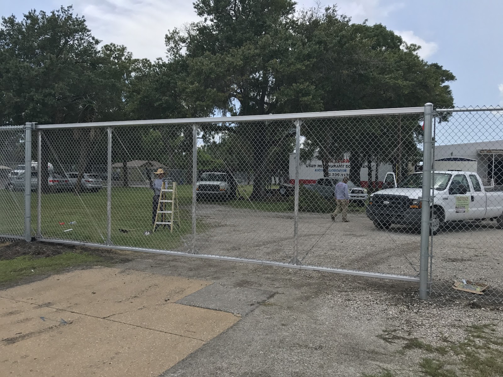 Chain-Link Plain fence installation in Tampa, FL — Vilo Fence