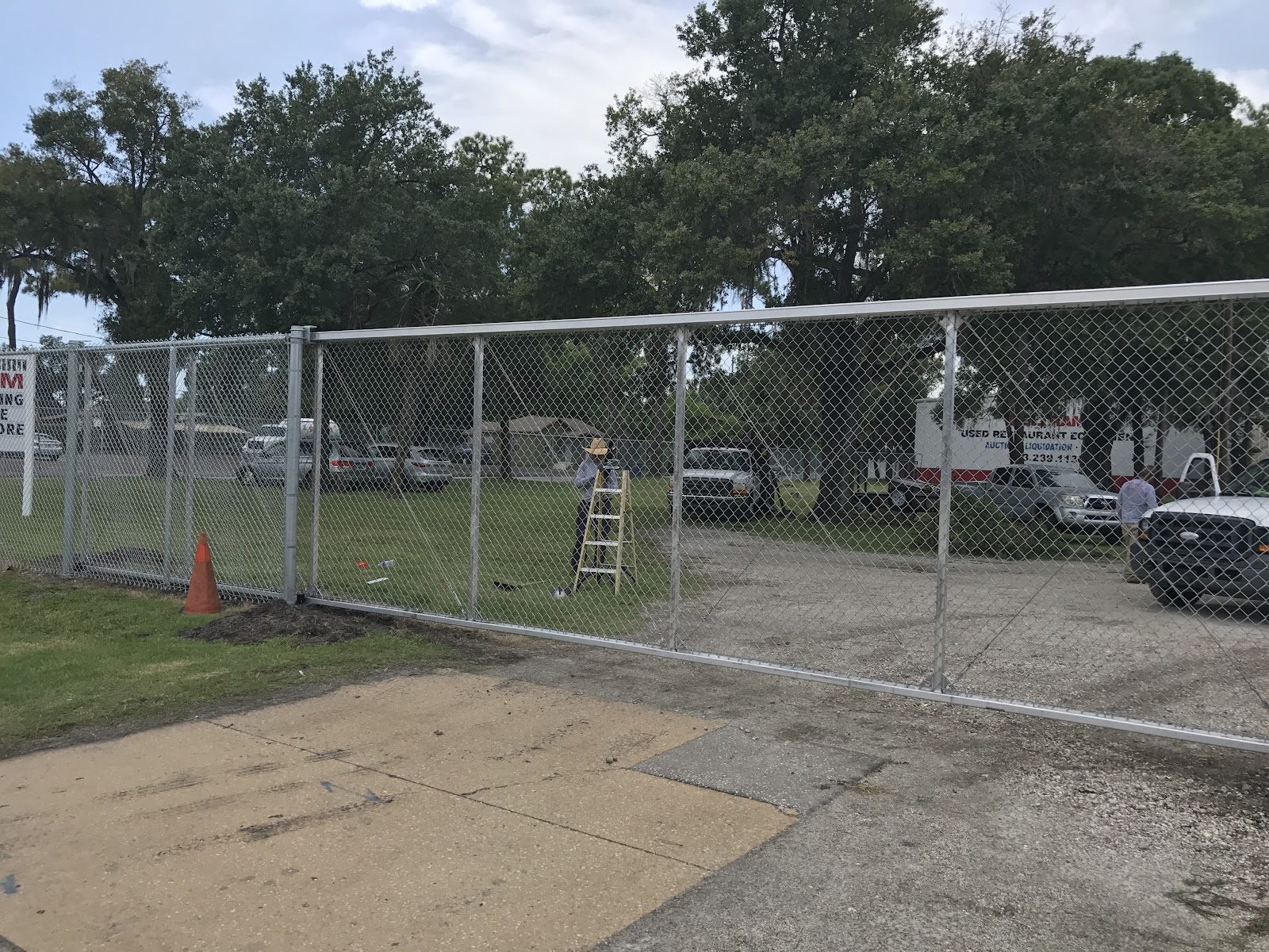 Chain-Link Plain fence installation in Tampa, FL — Vilo Fence