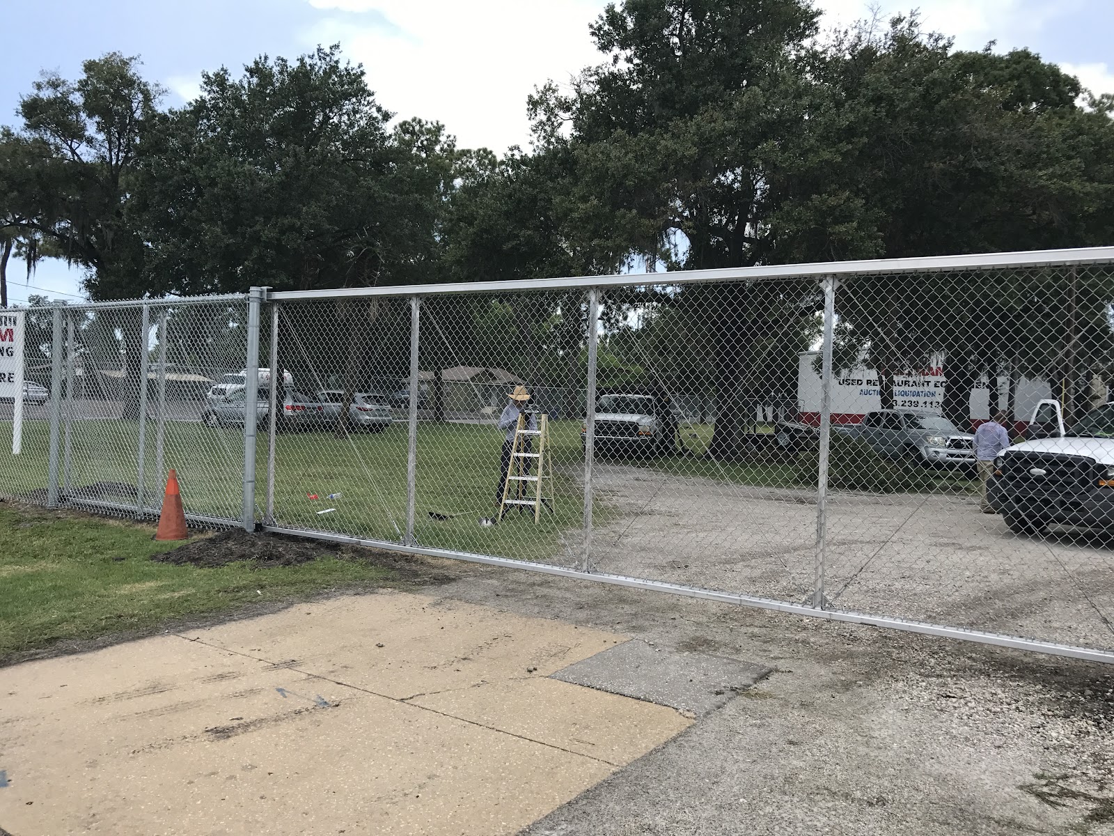 Chain-Link Plain fence installation in Tampa, FL — Vilo Fence