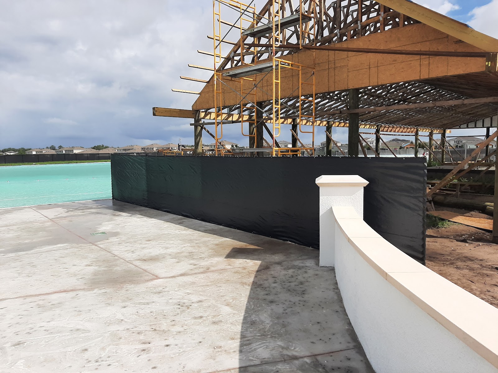 Chain-Link Temporary fence installation in Tampa, FL — Vilo Fence