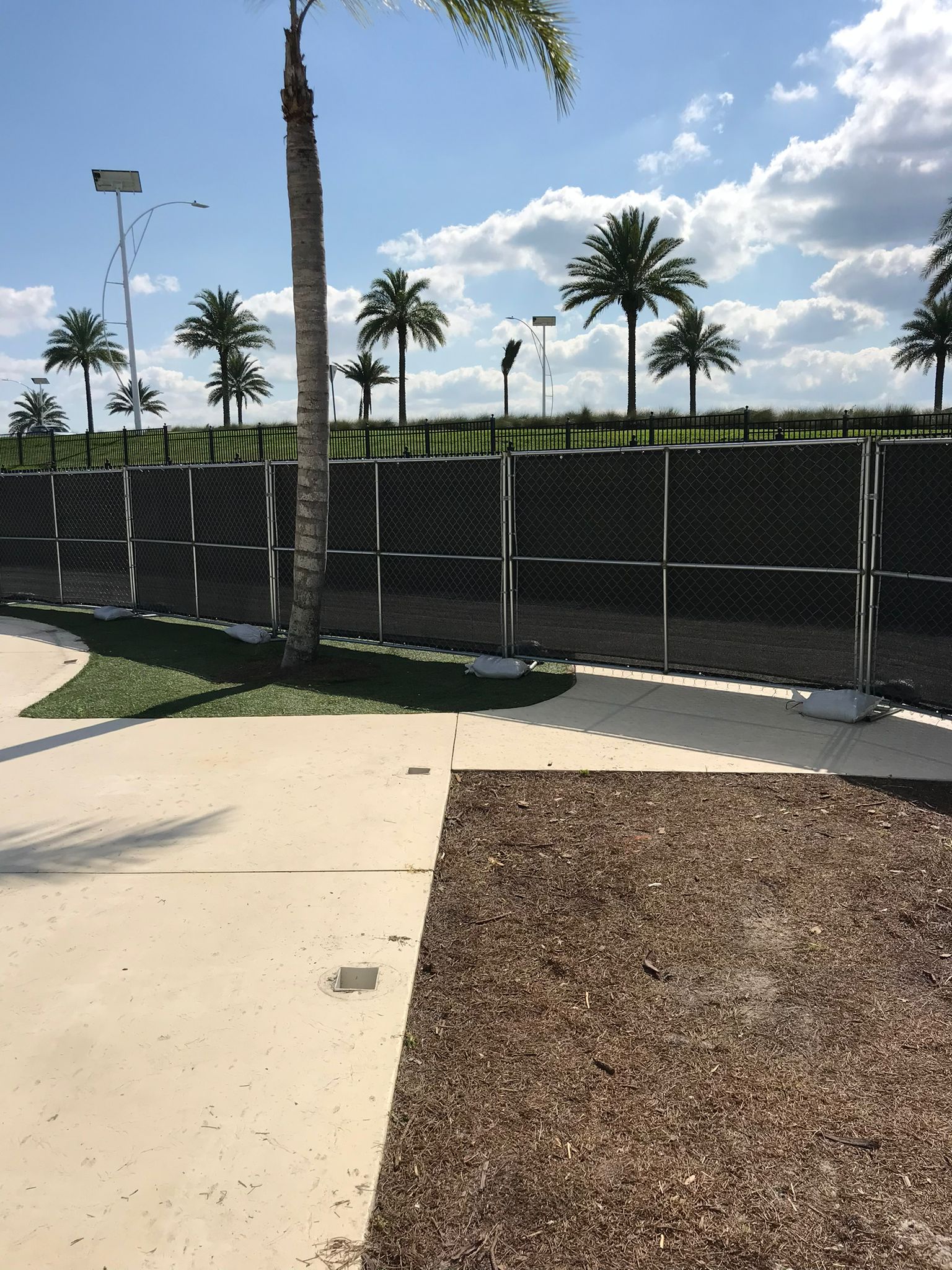 Chain-Link Temporary fence installation in Tampa, FL — Vilo Fence