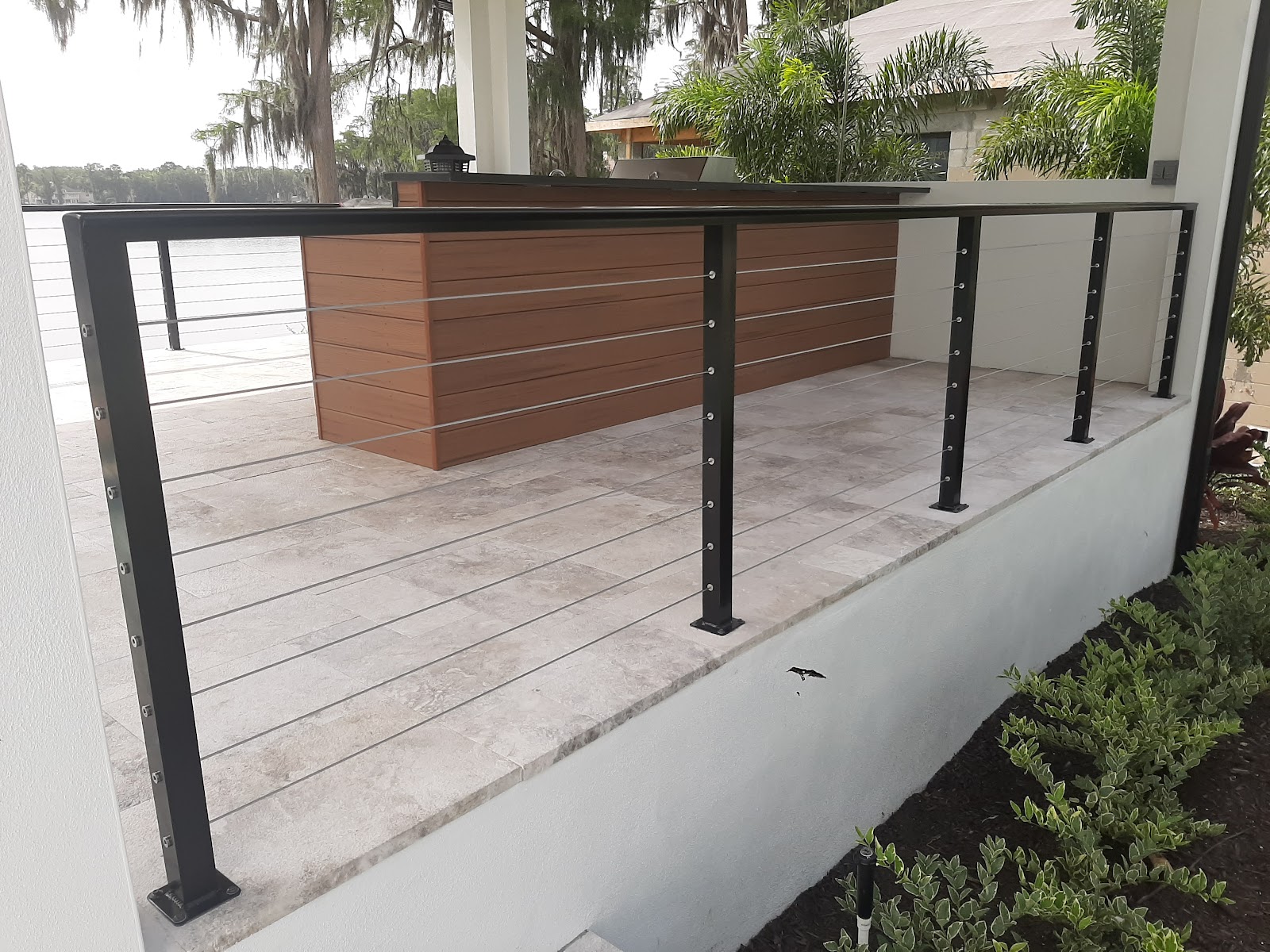 Handrail Cable fence installation in Tampa, FL — Vilo Fence