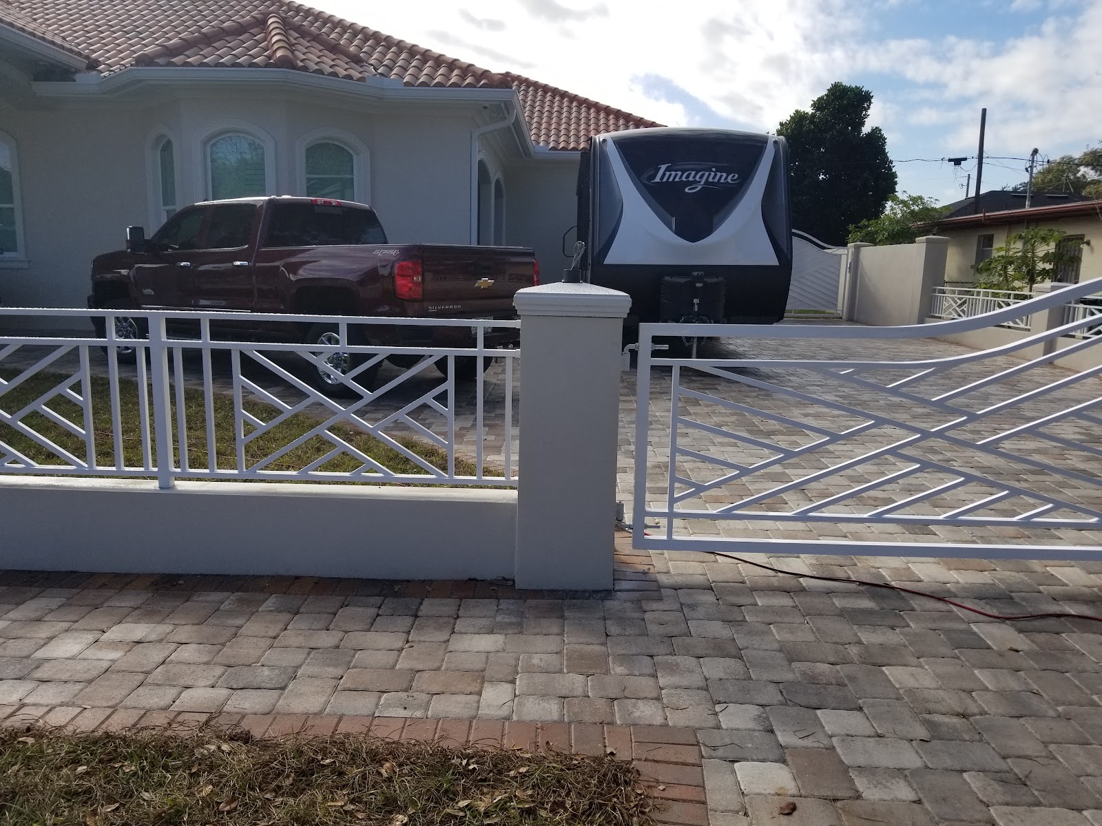 Handrail Custom fence installation in Tampa, FL — Vilo Fence