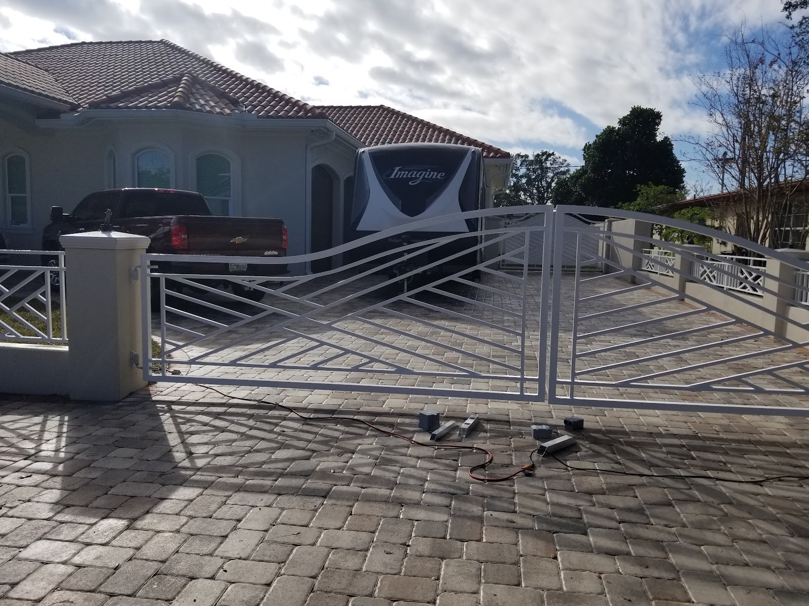 Handrail Custom fence installation in Tampa, FL — Vilo Fence