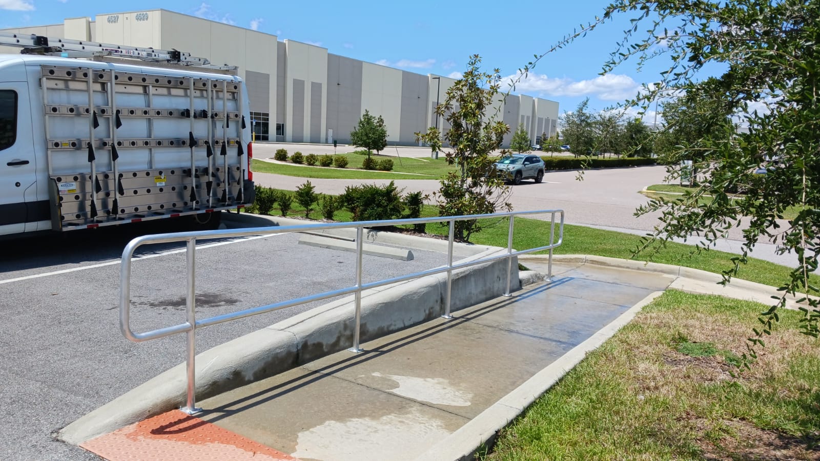 Handrail DOT fence installation in Tampa, FL — Vilo Fence