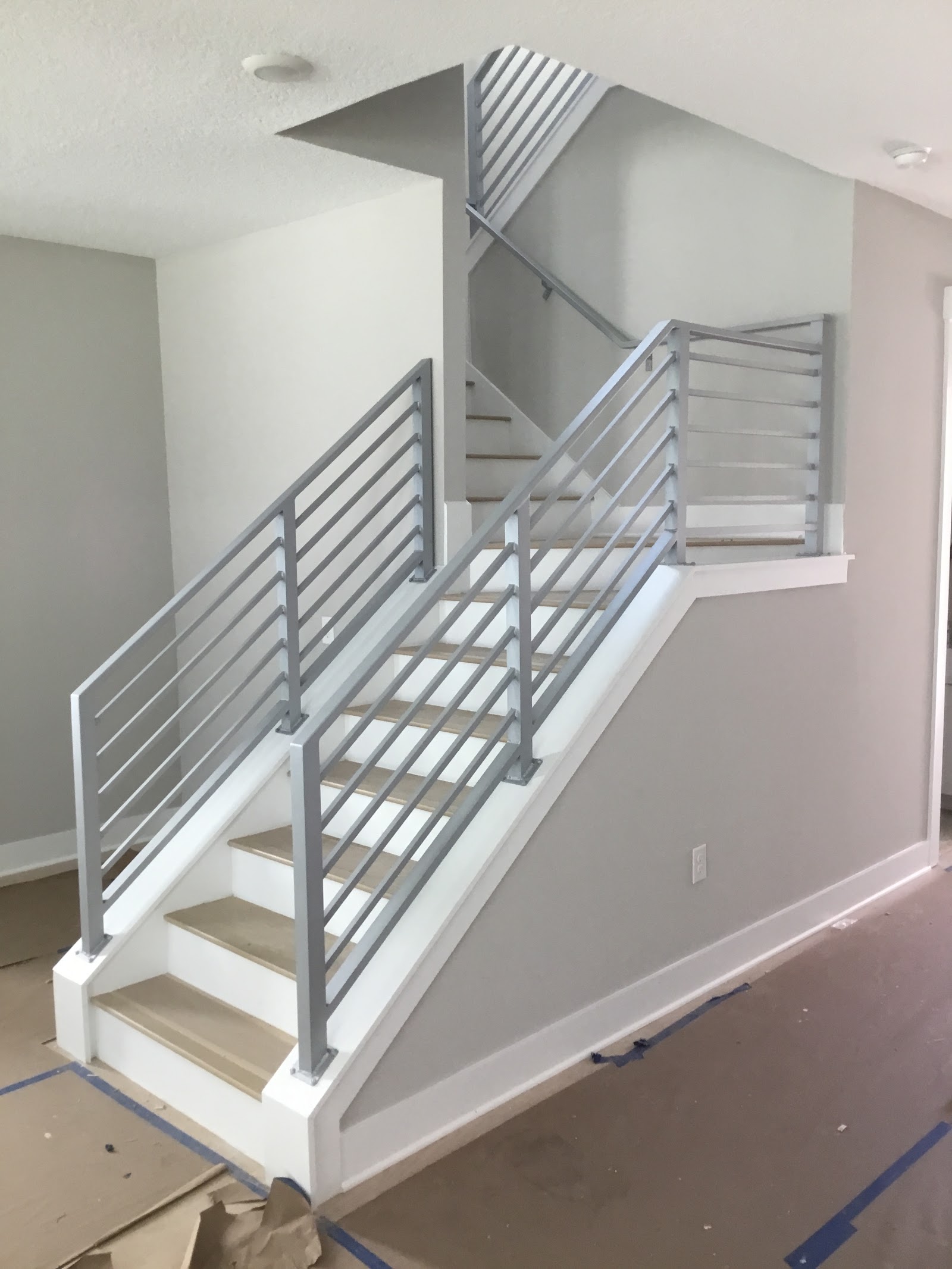 Handrail Horizontal fence installation in Tampa, FL — Vilo Fence