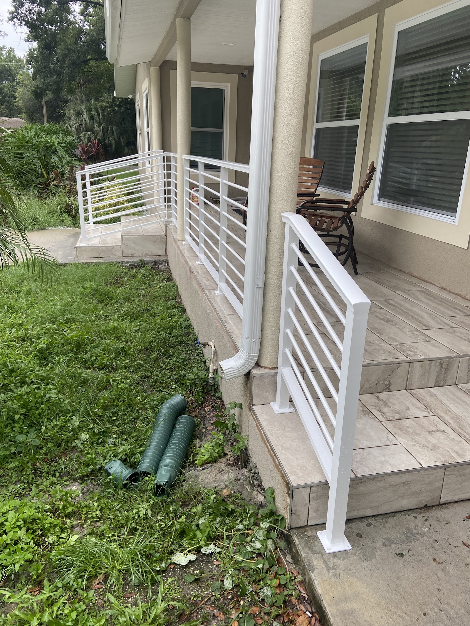 Handrail Horizontal fence installation in Tampa, FL — Vilo Fence