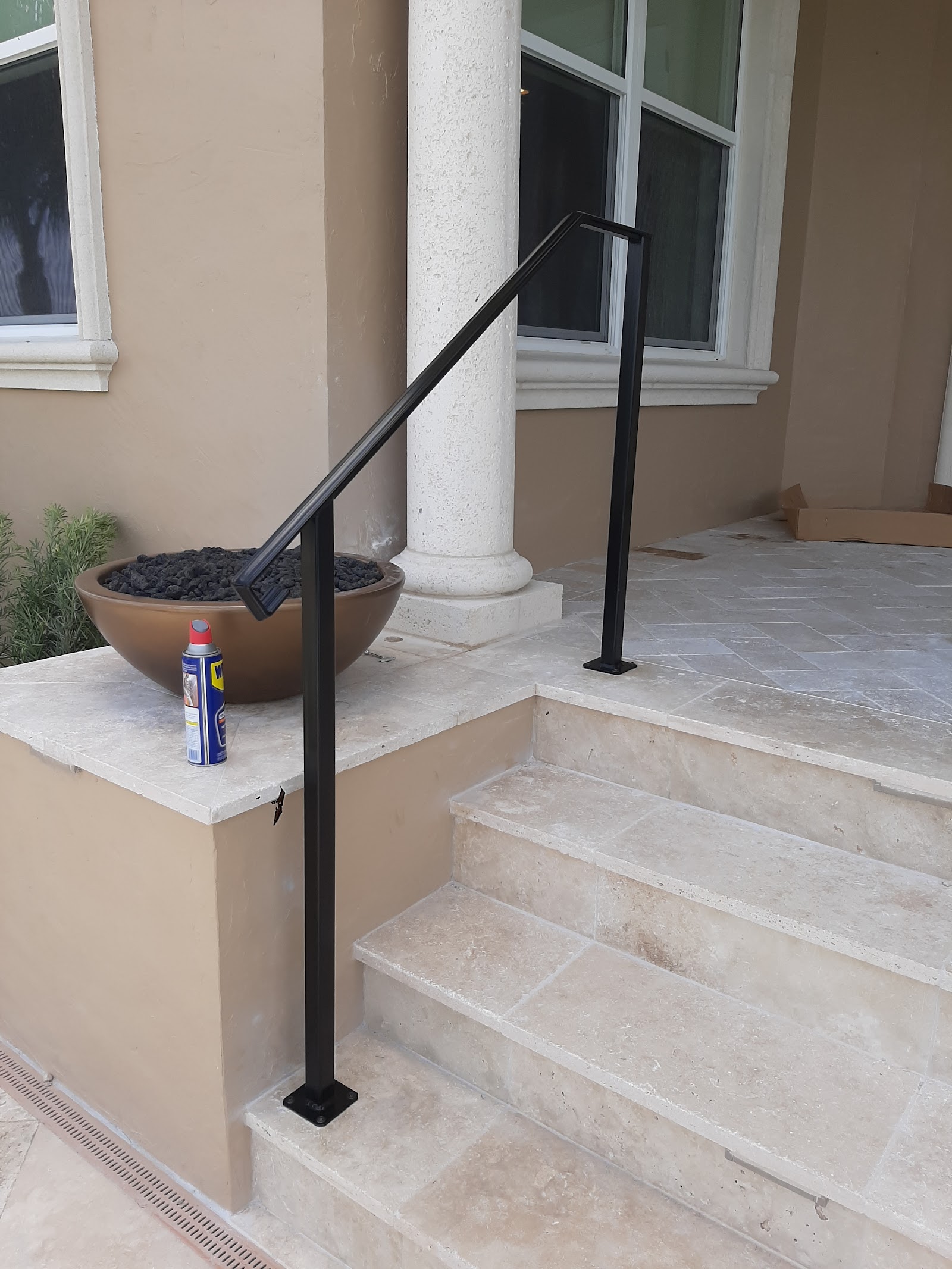 Handrail Steel fence installation in Tampa, FL — Vilo Fence