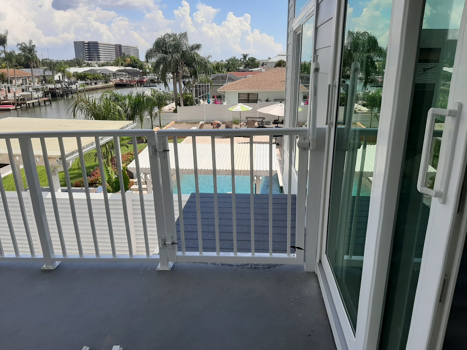 Handrail Vertical fence installation in Tampa, FL — Vilo Fence