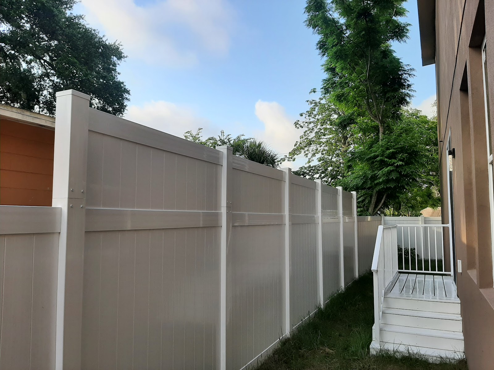 PVC Height Additions fence installation in Tampa, FL — Vilo Fence