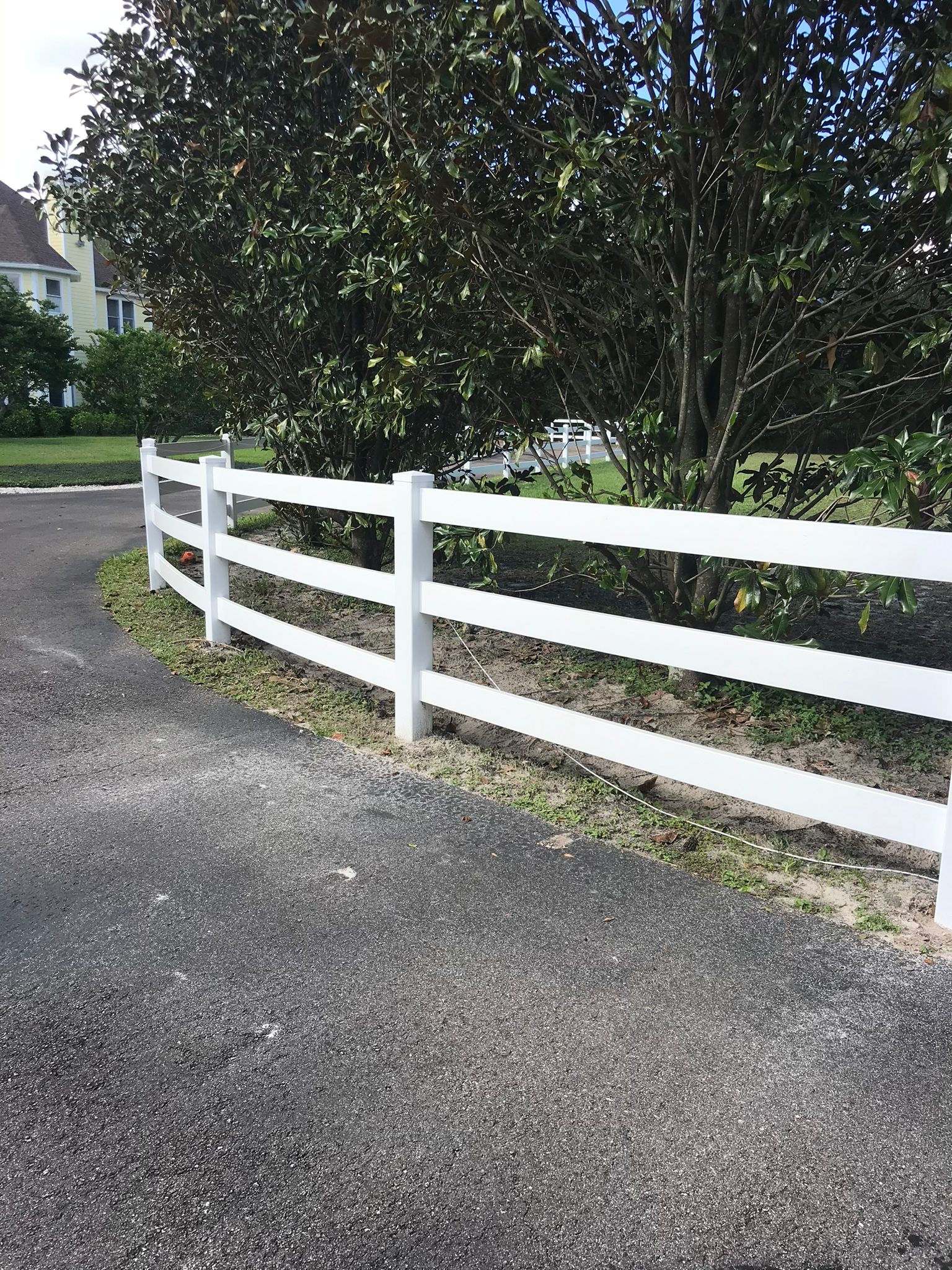 PVC — Ranch Rail - White