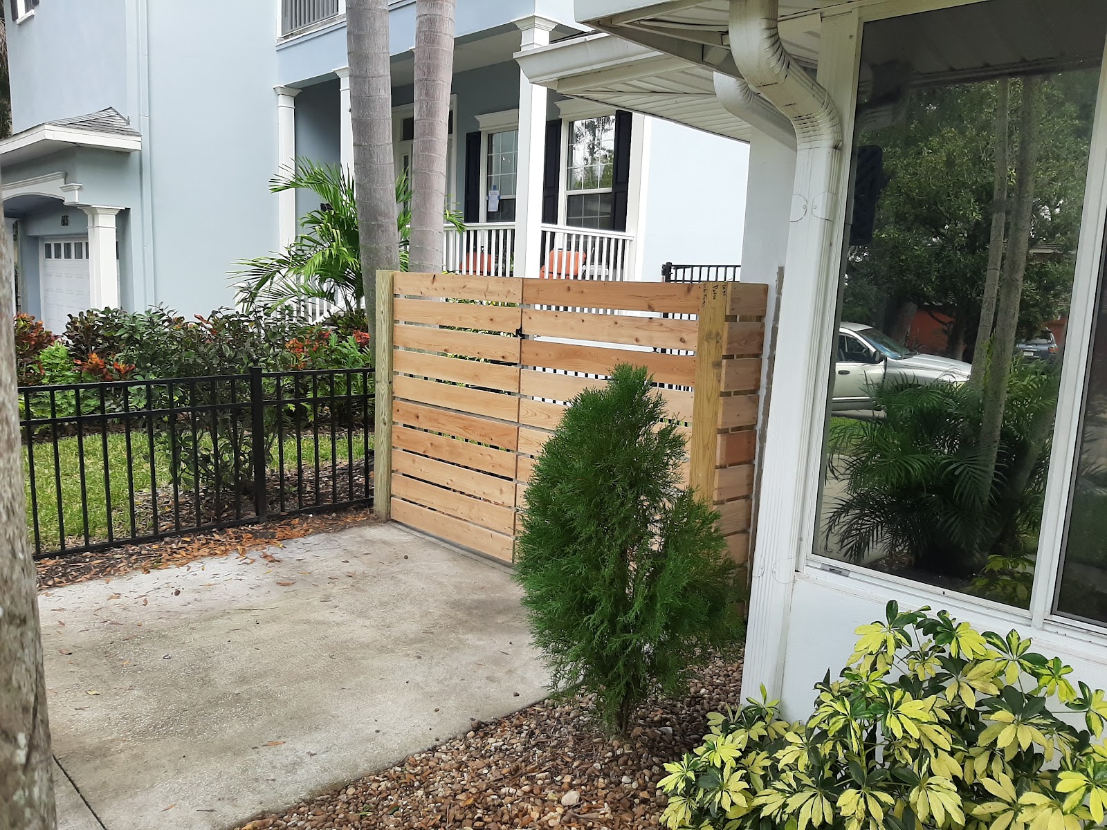 Wood Horizontal fence installation in Tampa, FL — Vilo Fence