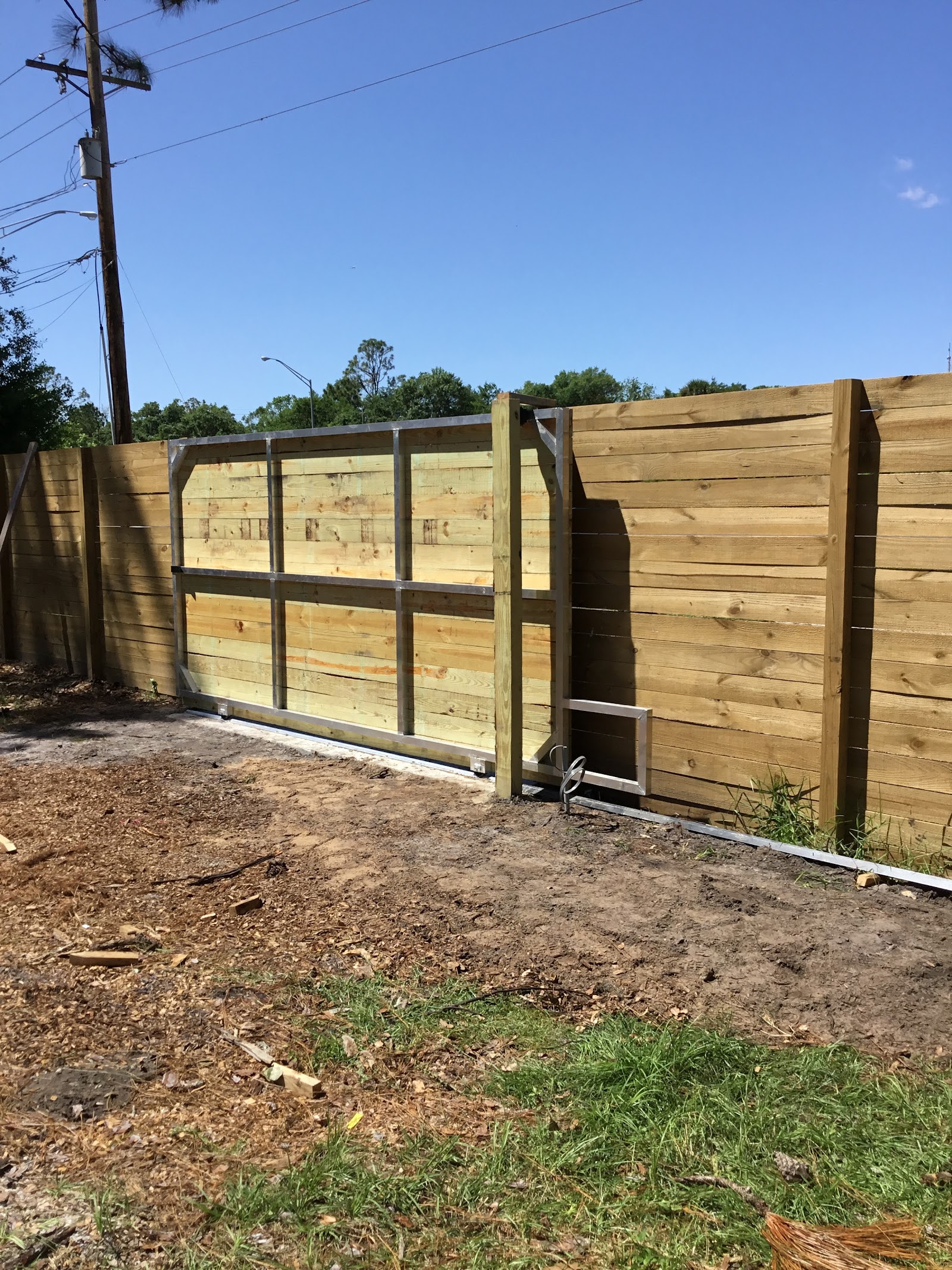 Wood Horizontal fence installation in Tampa, FL — Vilo Fence